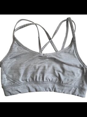 Manduka Yoga Gray Strappy Sports Bra / Grey tank top
